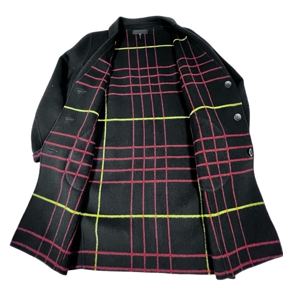 RAG & BONE Bree Reversible Raglan Wool Coat Women's Size 10 - Picture 8 of 16